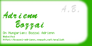 adrienn bozzai business card